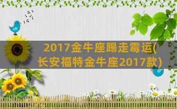 2017金牛座踢走霉运(长安福特金牛座2017款)