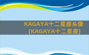 KAGAYA十二星座头像(KAGAYA十二星座)